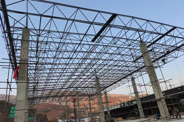 灌南钢结构网架图片