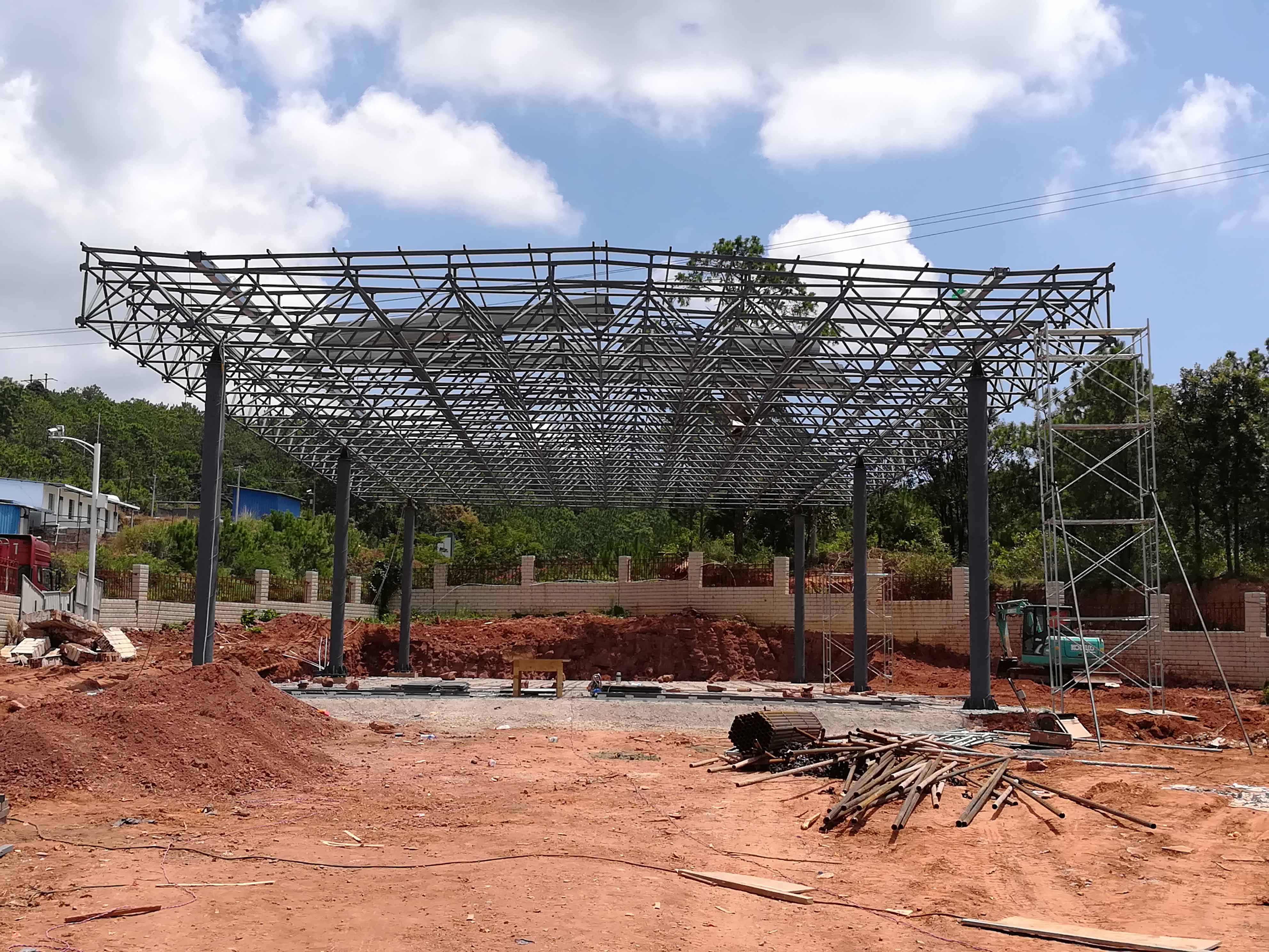 灌南加油站网架屋面