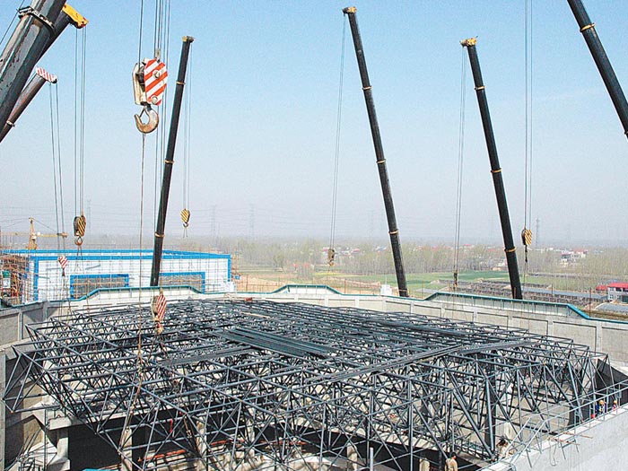 灌南网架高空滑移法